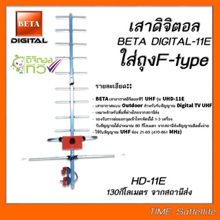 เสาดิจิตอล รุ่น BETA DIGITAL-11E ใส่ถุง F-Type สีเงิน