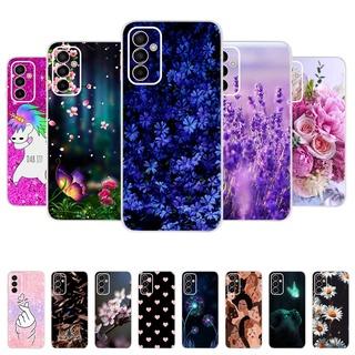 เคสโทรศัพท์ซิลิโคน TPU แบบนิ่ม ลายดอกไม้ สําหรับ Samsung Galaxy M23 5G M23 M 23 5G