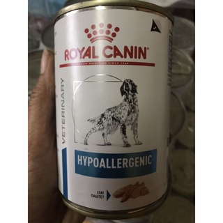 Royal canin Hypoallergenic Can 400g. อาหารสุนัขสูตรโรคสุนัขแพ้อาหาร