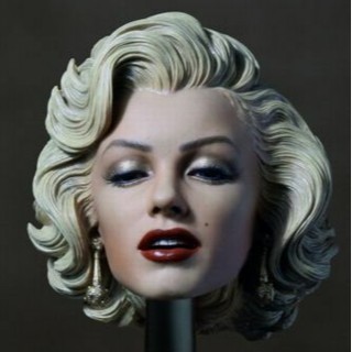 รูปปั้นหัวผู้หญิง 1/6 สําหรับฟิกเกอร์ Marilyn Monroe Fit 12 นิ้ว Phicen TBleague