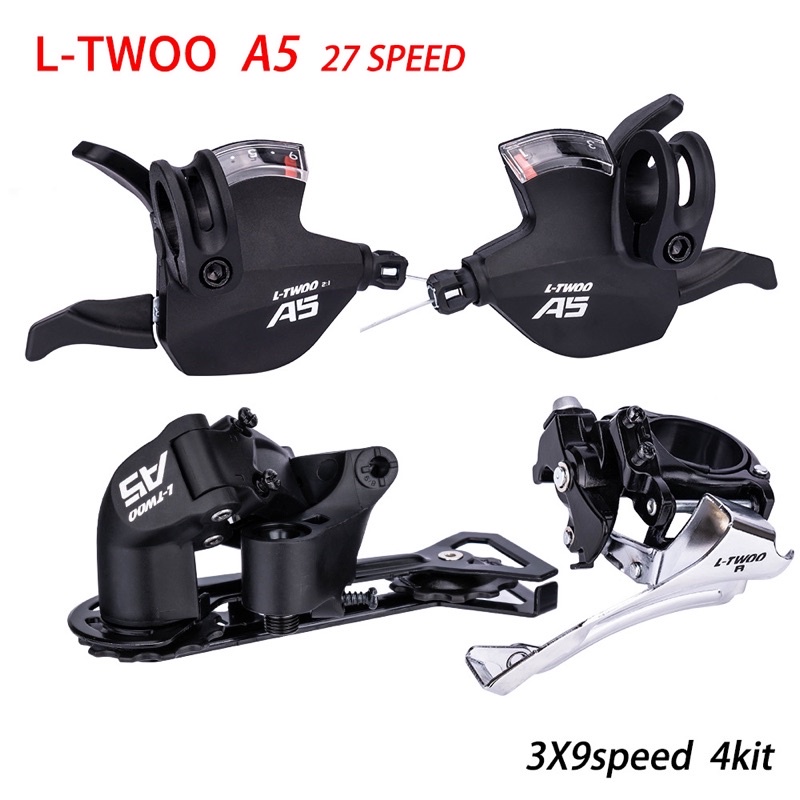 ชุดเกียร์ Ltwoo A5 27sp 3*9 แฮนด์ตรง ใช้ร่วมกับของเดิมได้ มีราคาแยกชิ้น