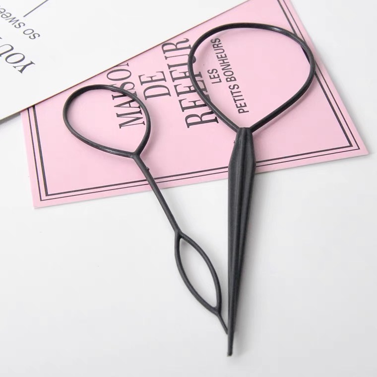 🌈MKL🌈 ที่ทำผมเกลียวหางม้าทรงผมแฟชั่นสวยสไตล์สาวเกาหลี 🌈 สีดำ1ชิ้น #Y04