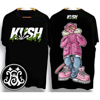 ผ้าฝ้าย 100%เสื้อยืด kush เสื้อยืดสุดเท่ Crew neck T-shirt. Oversized T-shirt เสื้อยืดผ้าคอตตอน V.34S-3XL