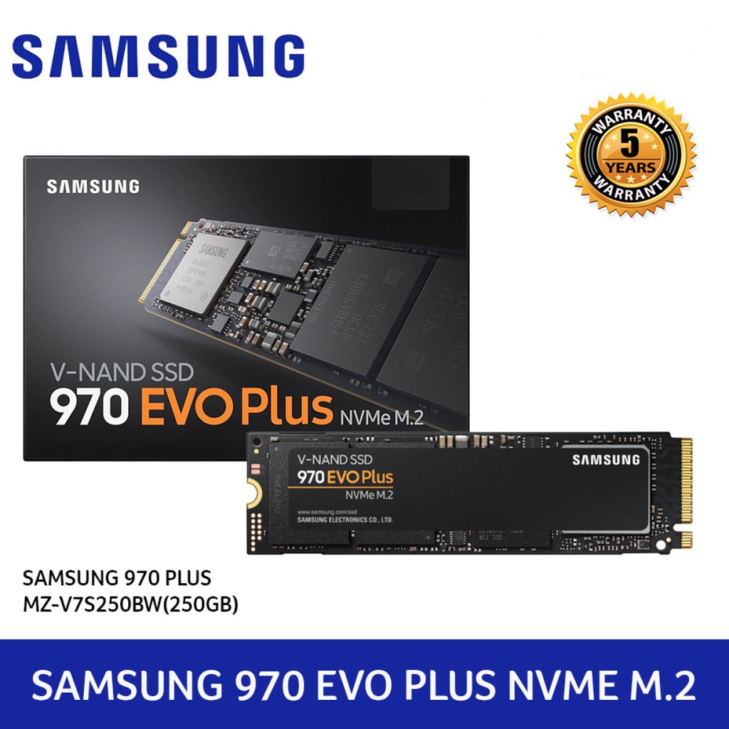 250 Gb Ssd เอสเอสดี Samsung 970 Evo Plus Pcienvme M2 2280 รับประกัน 5 Y Hardwarecorner 0631