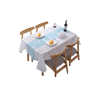 ✨ราคาถูก✨MUSI HOME ผ้าปูโต๊ะ กันน้ำ ผ้าคลุมโต๊ะ ผ้าปูโต๊ะอาหาร ผ้าปูโต๊ะกันน้ำ ลายตาราง มินิมอล (พร้อมส่งจากไทย)
