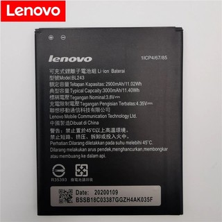 แบตเตอรี่ Lenovo BL243 K3 หมายเหตุK50-T5 A7000 A5600 A7600 แบตเตอรี่Batteria