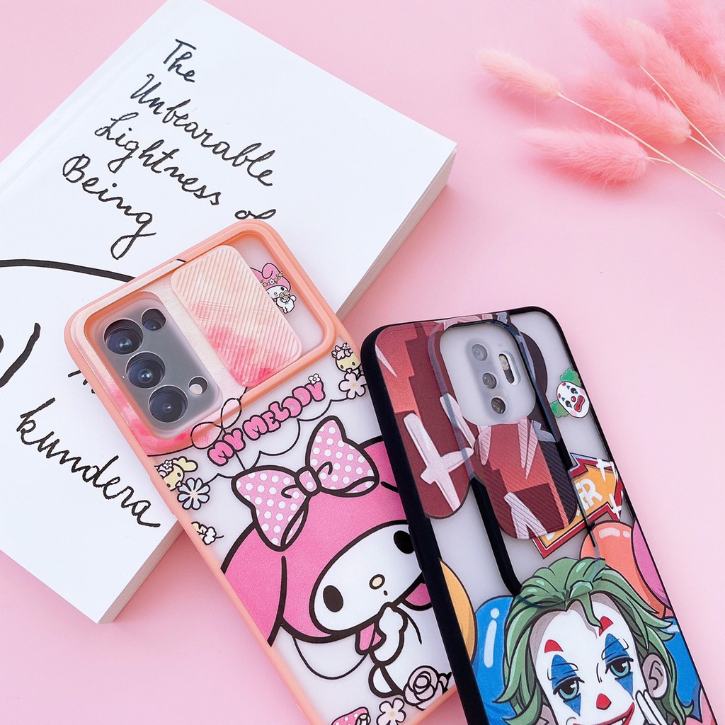 เคสปิดกล้องการ์ตูนใหม่ รุ่น oppo a15 a15s a31 a3s a5s a93 a52020 reno4 reno5 realme5 redme9a Ss A12 A02 y17 y15 y31 y20 #4