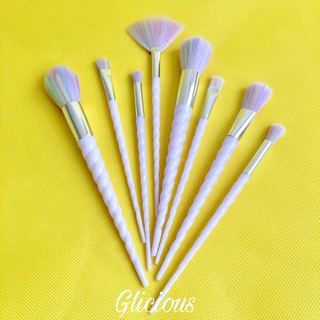 แปรงแต่งหน้า Unicorn 8ชิ้น