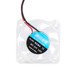 พัดลมระบายความร้อน แบริ่งไฮดรอลิก เรืองแสง LED 2510 3010 4010 12V 24V สําหรับเครื่องพิมพ์ 3D V6 Hotend