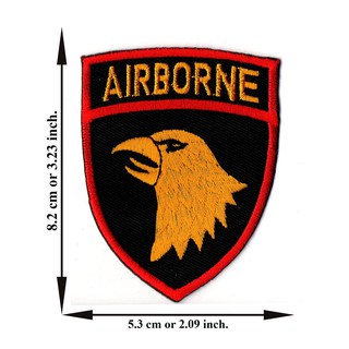 ตัดรีด ตัวรีดติดเสื้อ อาร์มปัก ติดเสื้อปัก ปักเสื้อ DIYลาย AIRBORNE