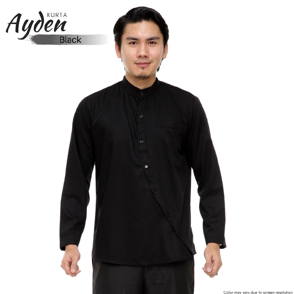 Kurta MEN AYDEN Black โดย EL Jannah