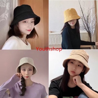 MW032 {พร้อมส่ง} หมวกบัคเก็ต ผ้าลูกฟูก สีพื้น แบบเรียบง่าย หมวก สไตล์เกาหลี สําหรับผู้หญิง และนักเรียน #3
