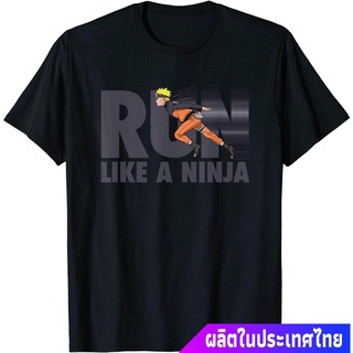 นารูโตะเสื้อยืดยอดนิยม Naruto Shippuden Naruto Run Like A Ninja T-Shirt Naruto Sports T-shirt