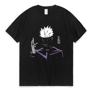 เสื้อยืด ผ้าฝ้าย พิมพ์ลายอนิเมะ Jujutsu Kaisen Gojo Satoru Yuji Itadori สไตล์ฮาราจูกุ สําหรับผู้ชาย DF12HJ43236