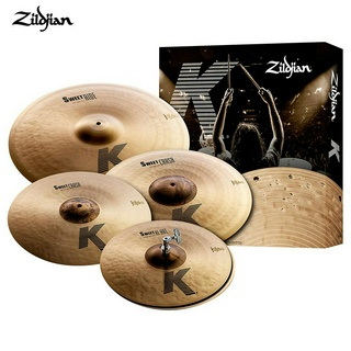 Zildjian® KS4681 ชุดฉาบ 4 ชิ้น ให้โทนเสียงดุดัน ดาร์ค ตอบสนองได้ดี (ไฮแฮท 14", ฉาบ Crash 16"/18" , ฉาบ Ride 21")