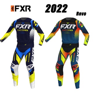 เสื้อกีฬาแขนสั้น ลายทีม FXR 2 สี 2022 สําหรับขี่รถจักรยานยนต์วิบาก