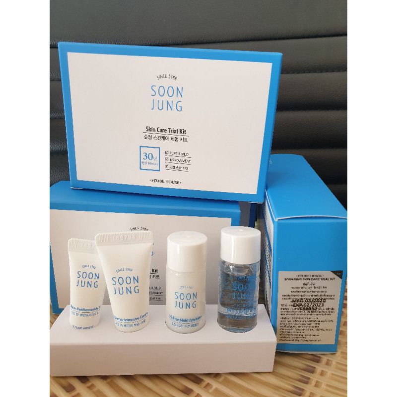🔥🔥🔥จัดโปรถูกมากEtude House Soon Jung Skin Care Trial kit 4 items