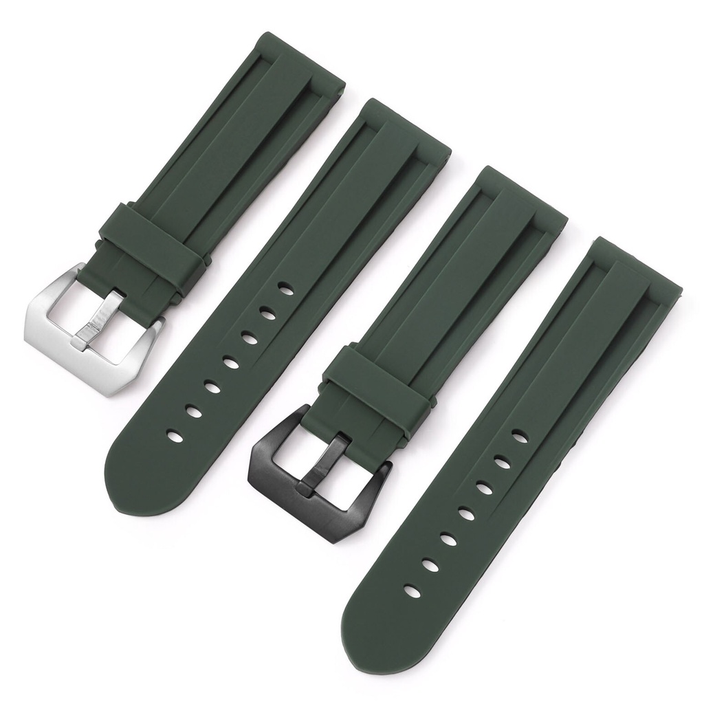 22mm 24mm 26mm Silicone Watch Strap Replacement Rubber Watch Band Waterproof Wrist Sport Watchband Bracelet with connect Pins