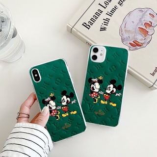 Mickey and Minnie เคสไอโฟน 13 14 pro max iPhone 7 8 7plus 8Plus Se2020 8พลัส เคส X Xr Xs Max phone cover 11 12 13 case