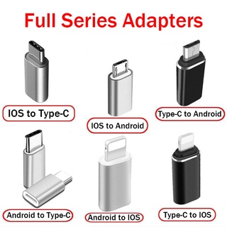 อะแดปเตอร์แปลงสายเคเบิ้ล USB C เป็น Type-C IOS Micro USB สําหรับ Android iPhone