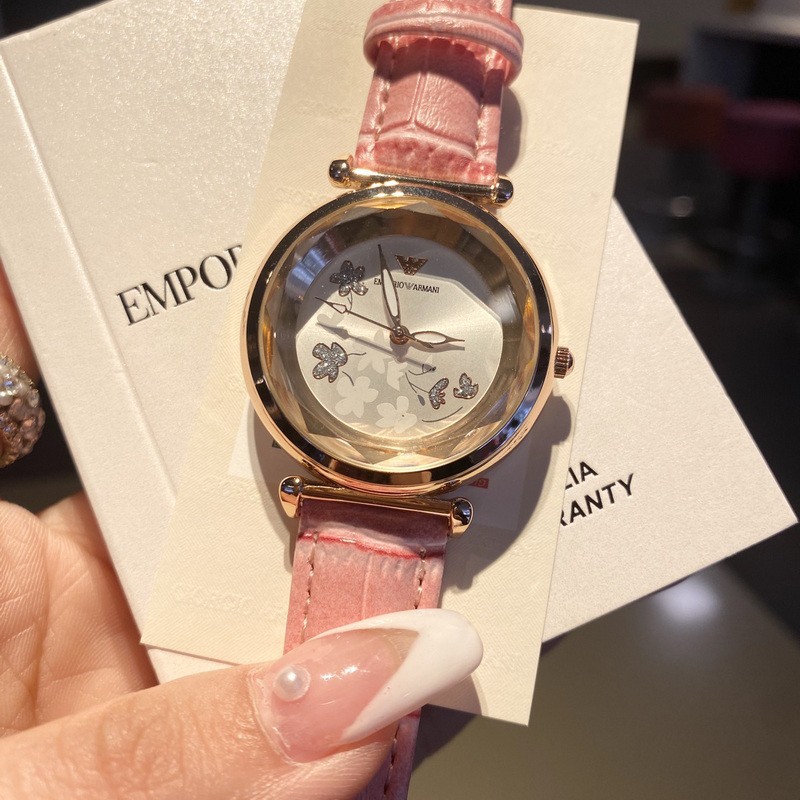 นาฬิกาผู้หญิง นาฬิกา sanrio bgd Emporio Armani Watch women fashion contracted new quartz apparently the same size 32 MM