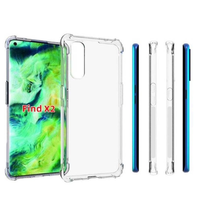 เคสใสกันกระแทก เคสสีดำ ออปโป้ ไฟร์ดเอ็กซ์2 (2020) หน้าจอ