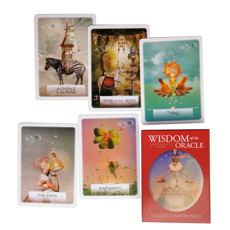 Wisdom Oracle Cards Wisdom of the Oracle Cards เกมกระดานการ์ดแบบกําหนดเองภาษาอังกฤษ