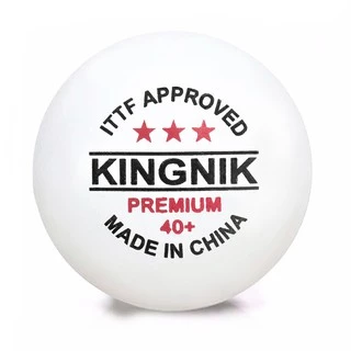 ลูกปิงปองเกรดแข่งขัน Kingnik , ITTF certified Premium 3 star 40+ poly table tennis ball 6 ลูก/กล่อง คุ้มค่าที่สุดในท้องต