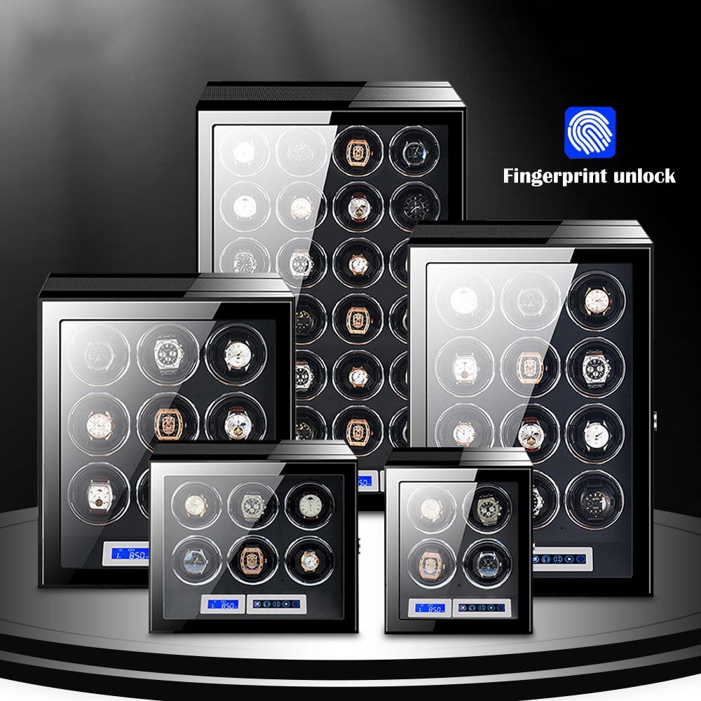 MELANCY watch winder MQ-93 plus สีดำ(12 Slot)374×216×546 mm