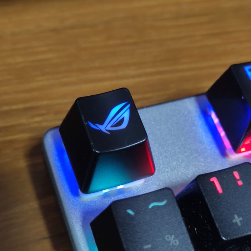 ปุ่ม​ keyboard Mechanic ลาย​ ROG แสงลอด