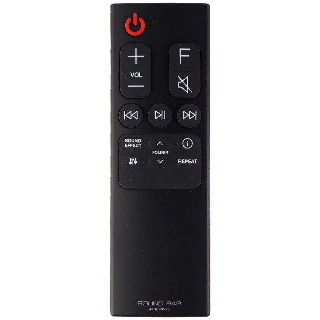 รีโมท LG Soundbar - สีดํา (AKB75595331) ลูกชาย75595331 LG Sound Bar 61 SL6Y 5Y 10Y RC รีโมทคอนโทรล S