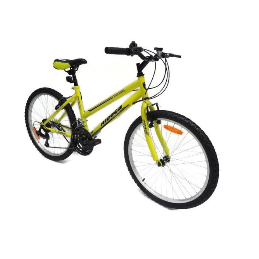 ALEOCA จักรยานเสือภูเขา MTB รุ่น Campagna ,ล้อ 24 นิ้ว, 18 สปีด (สีเหลือง/ดำ)