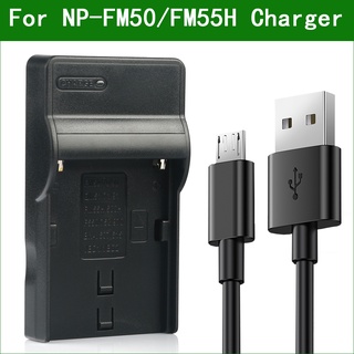 อุปกรณ์ชาร์จแบตเตอรี่ USB BC-VM50 BC-VM10 BC-V615 NP-FM50 FM50 สําหรับ Sony DSC- F707 F717 F828 R1 S30 S50 S70 S75 S85 HVR-A1U DSLR-A100