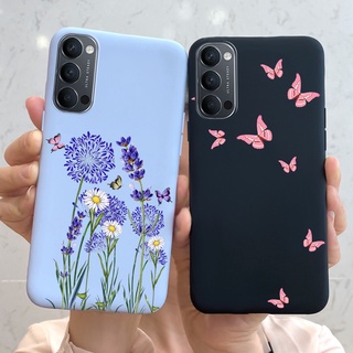 เคสโทรศัพท์มือถือแบบนิ่ม TPU ลายลาเวนเดอร์ สําหรับ OPPO Reno4 5G Reno4 Pro 5G Reno 4 Pro 5G CPH2091 CPH2089