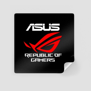 สติกเกอร์ กันน้ํา สีดํา สําหรับติดตกแต่ง Asus ROG Republic of Gamers