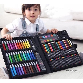 150 PIECE ART SET พาเลทชุดระบายสี ชุดระบายสี 150 ชิ้น แบบกระเป๋า พร้อมอุปกรณ์วาดภาพระบายสีครบชุด KID ART ART SET