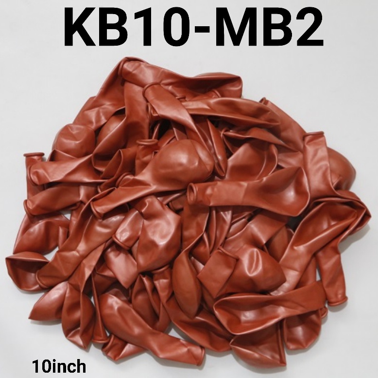 KB10-MB2 10 นิ้ว 25 ซม. ลูกโป่งยางทองเมทัลลิคหน่วยขายปลีก (ลูกโป่งกลมเมทัลลิก) ลูกโป่งมะละกอ
