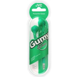 JVC HA-F160G Soft Rubber Body Gummy Plus (Green) หูฟังแบบเอียร์บัด รับประกันศูนย์ไทย 1 ปี