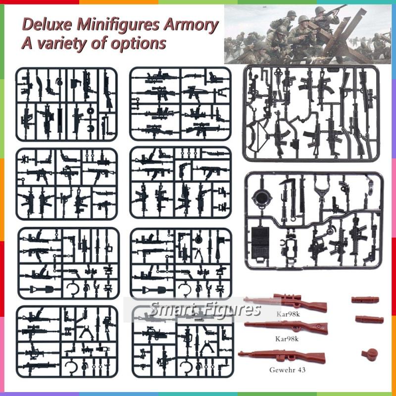 บล็อกตัวต่อ รูปทหาร ขนาดเล็ก DIY ของเล่นสะสม