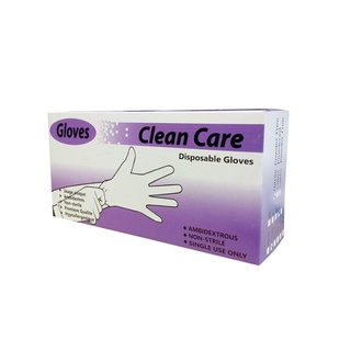 ถุงมือแพทย์ - ชนิดไม่มีแป้ง Clean Care Size M