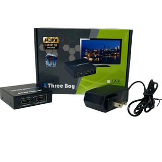 Phrl กล่องแยกจอ HDMI Splitter 1:2