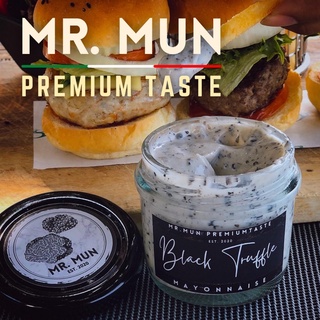 1 แถม1 ส่งฟรี!! ทรัฟเฟิลดำมายองเนส 100g mr.mun black truffle mayonnaise