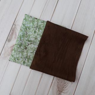 ผ้าจับคู่ 2ชิ้น ผ้าcotton100%อเมริกา&amp;ญี่ปุ่น ขนาด27x45cm