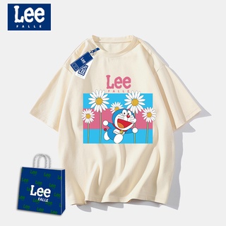 Leefalle เสื้อยืด ผ้าฝ้าย พิมพ์ลาย เข้ากับทุกการแต่งกาย แฟชั่นฤดูร้อน สําหรับผู้ชาย และผู้หญิงS-5XL