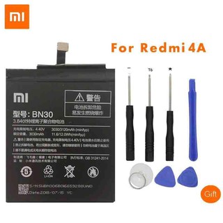 Original Xiaomi BN30 แบตเตอรี่โทรศัพท์มือถือสำหรับ Xiaomi Redmi 4A คุณภาพสูง