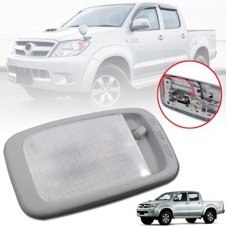 ไฟในเก๋ง ไฟในรถ ไฟเพดาน รุ่น โตโยต้า ไฮลักซ์ วีโก้ แชมป์ TOYOTA HILUX VIGO CHAMP ปี 2005 - 2014 สีเทา รวมชุดสายไฟ