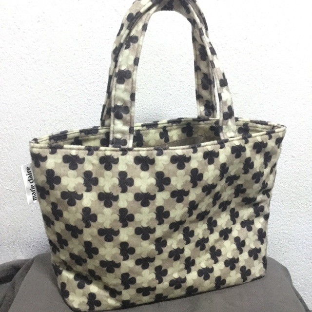 กระเป๋าผ้าสำลี Marie Claire แท้ มือสอง: