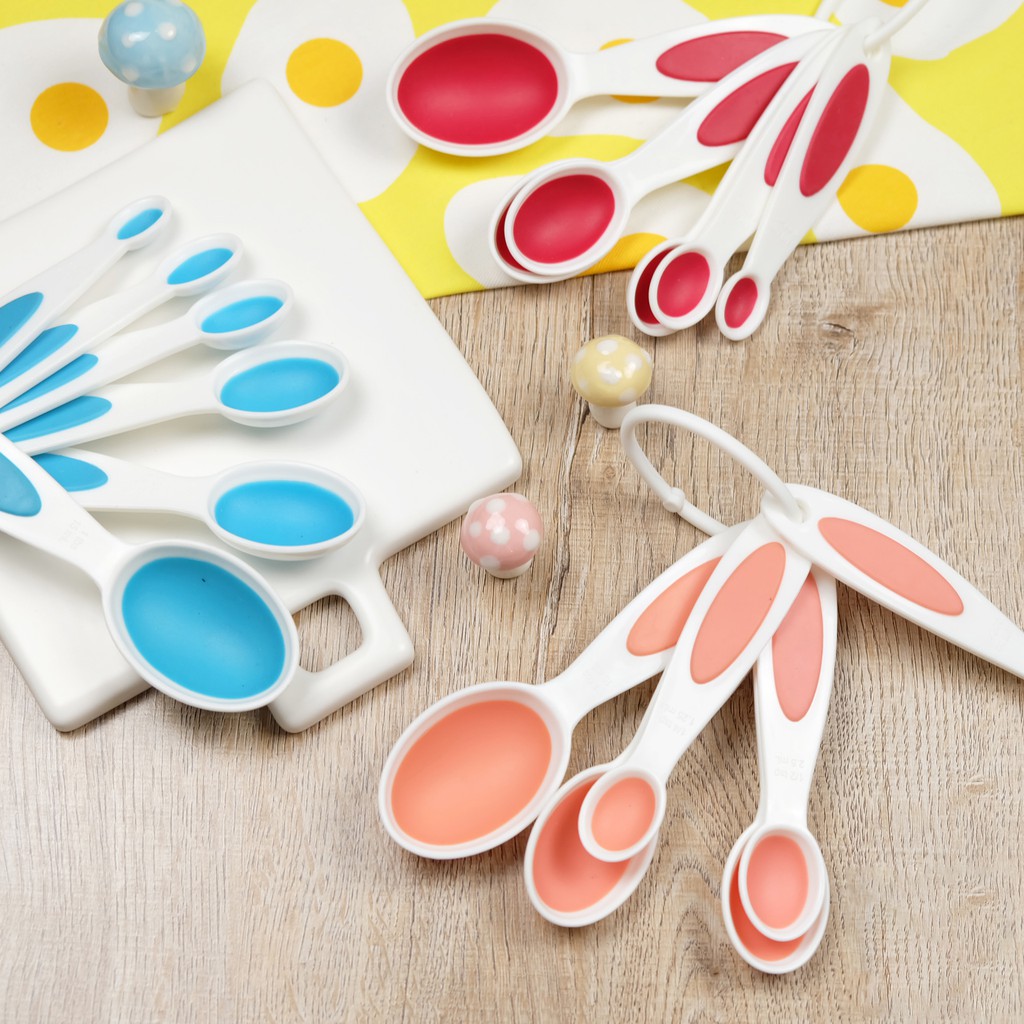 ชุดช้อนตวง 6 ชิ้น ตวงช้อนตวง  ถ้วยตวงทำขนมทำกาแฟ ช้อนตวงทำขนมช้อนตวง T0979