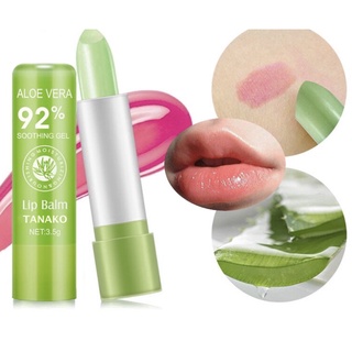 [♥️แท้] Aloe Vera 92% Soothing Gel Lipstick ลิปว่านหาง tanako