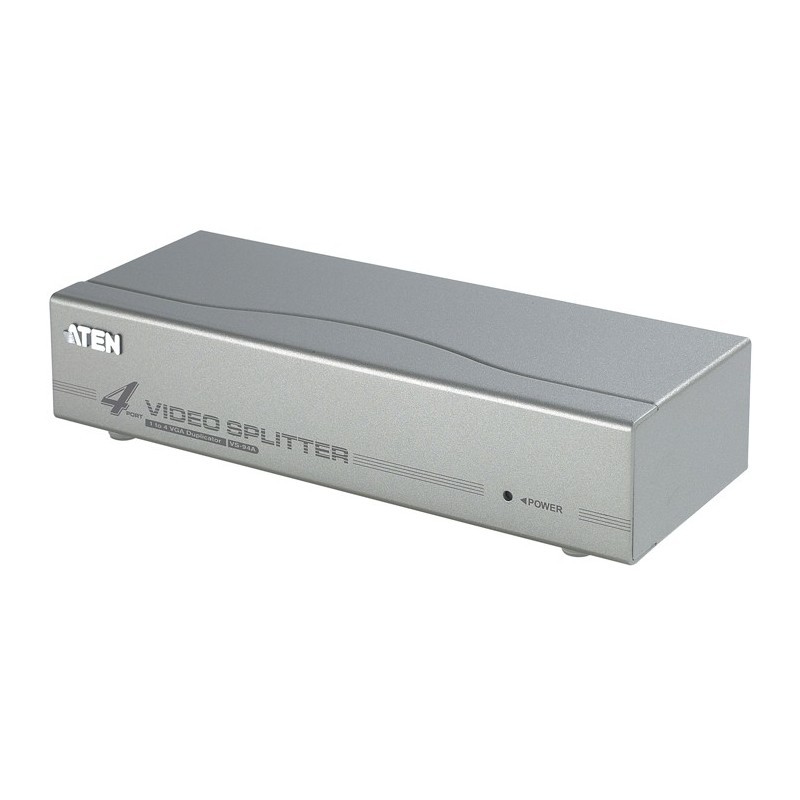 ATEN VGA Splitter 4 port กระจายสัญญาณ VGA จาก คอม 1 เครื่อง ออก 4 จอ bandwidth 350MHz | รุ่น VS94A